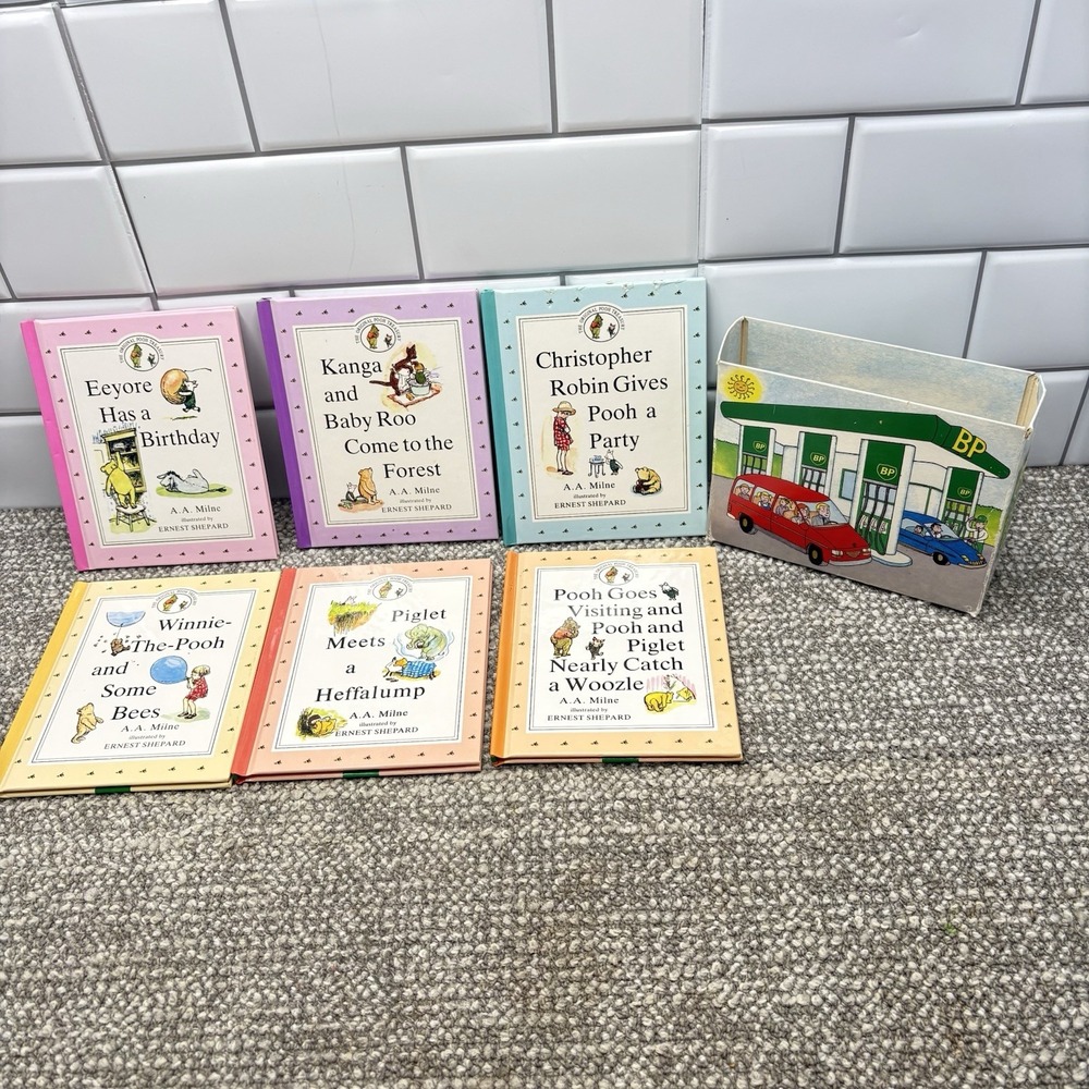 BP Advertisement Children Books Winnie The Pooh collection Complete With Box VTG